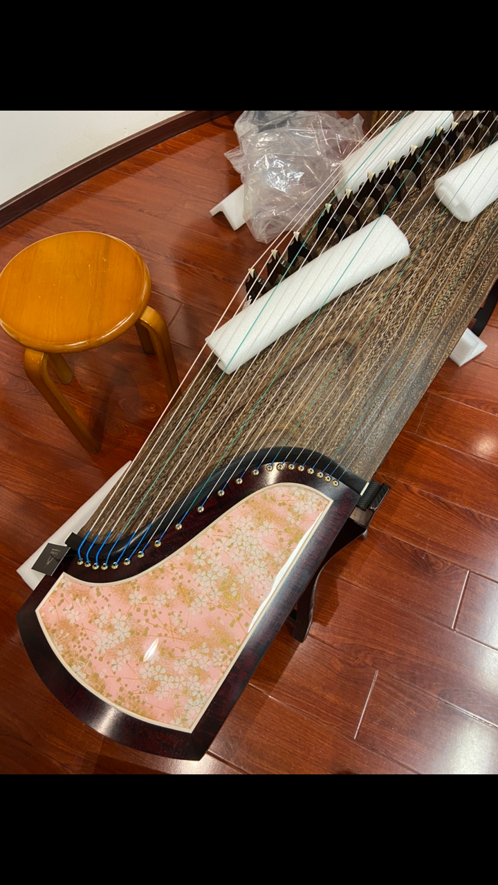 广州买古筝#炫光古筝w801樱花到货