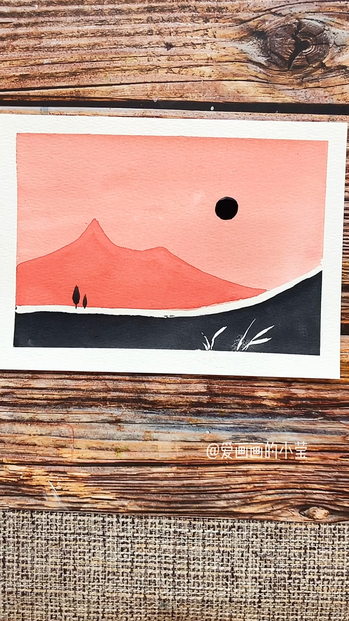 水彩#简单易学的水彩画,零基础一定可以学会!