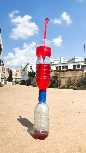 手工制作#制作简单的饮料喷泉