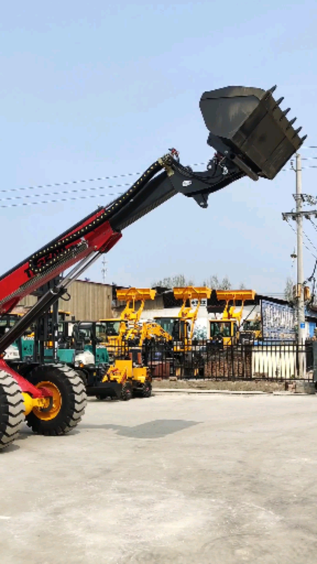 伸缩臂装载机#伸缩臂装载机多功能伸缩臂铲车伸缩臂叉装车大臂可伸缩