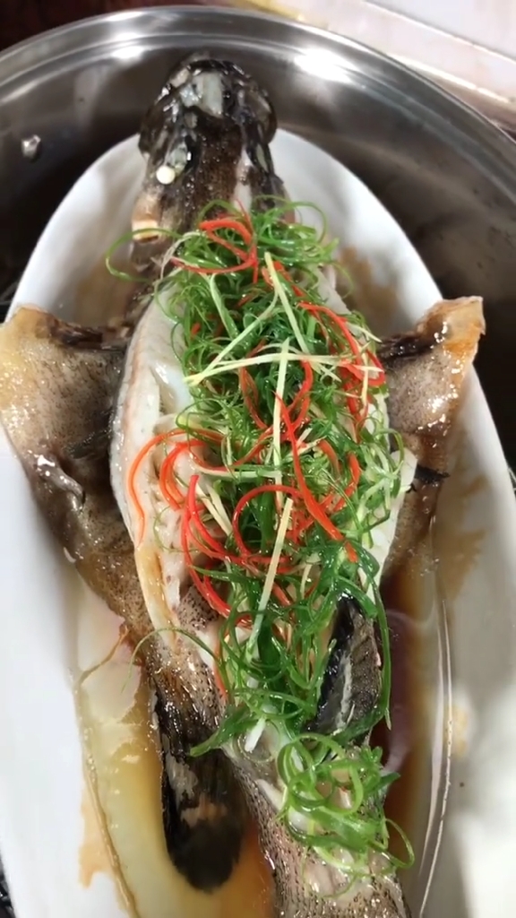 美食记#分享一道拿手好菜,清蒸石斑鱼.