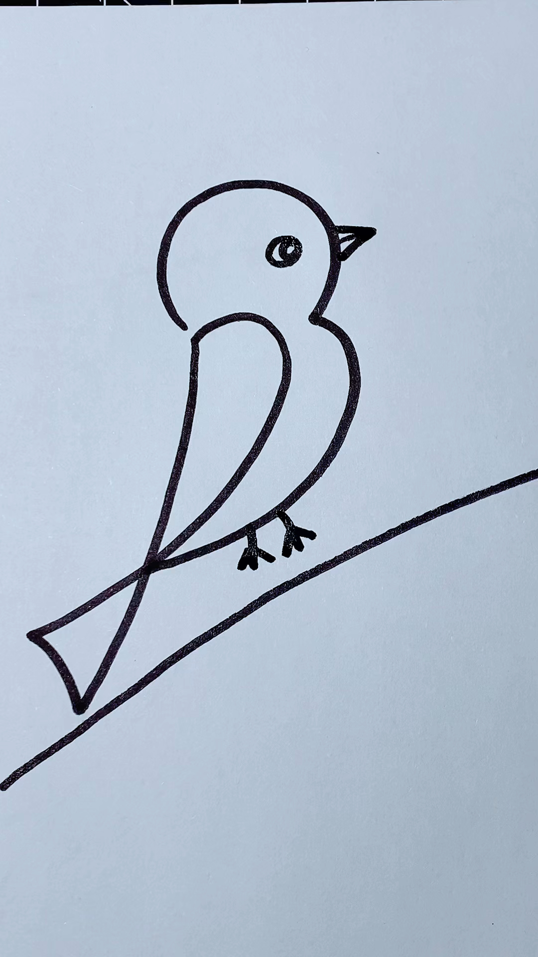 简笔画#数字123画小鸟