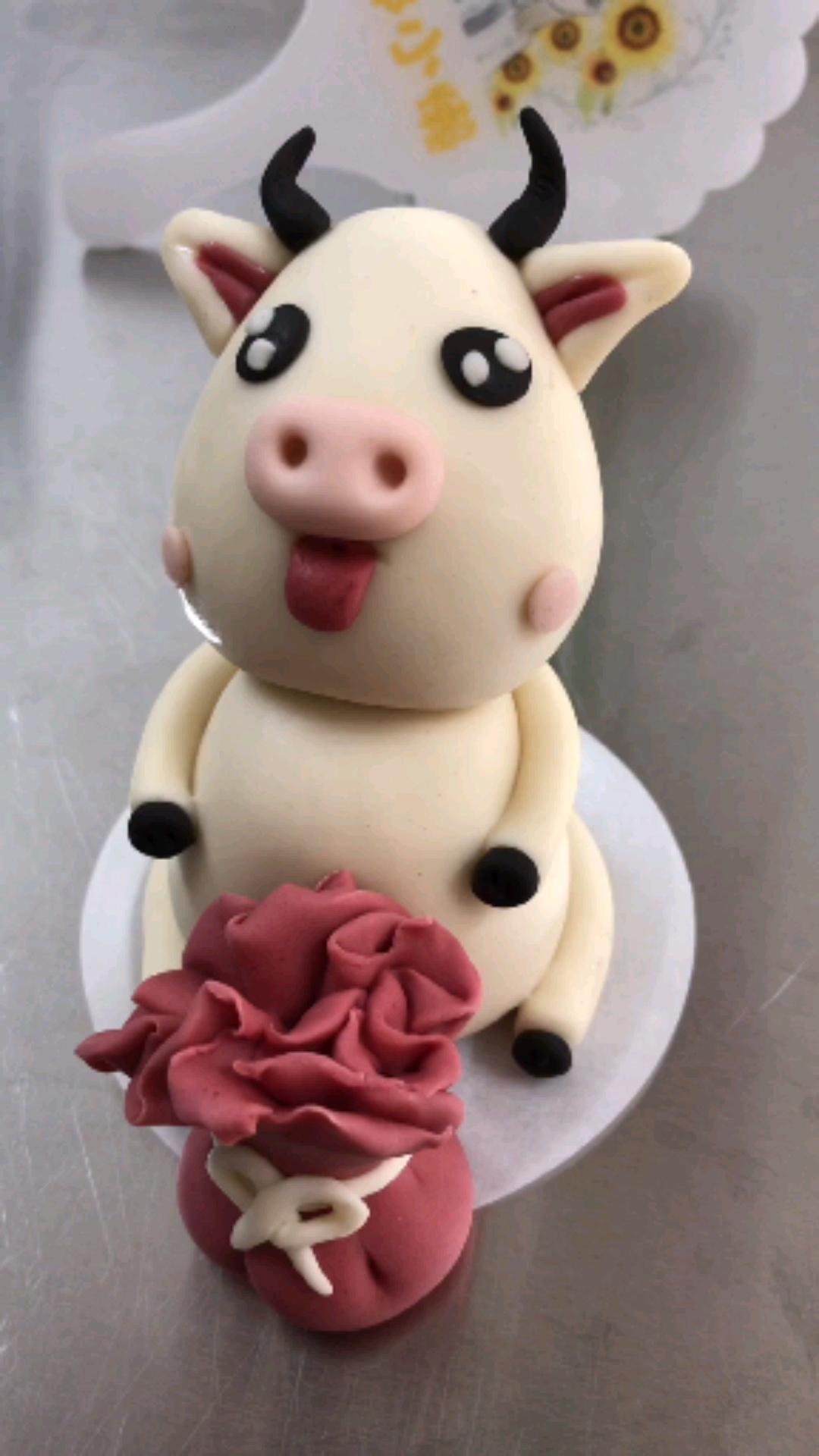 卡通馒头#牛年快到了,教你一个简单的卡通牛馒头,先收藏吧