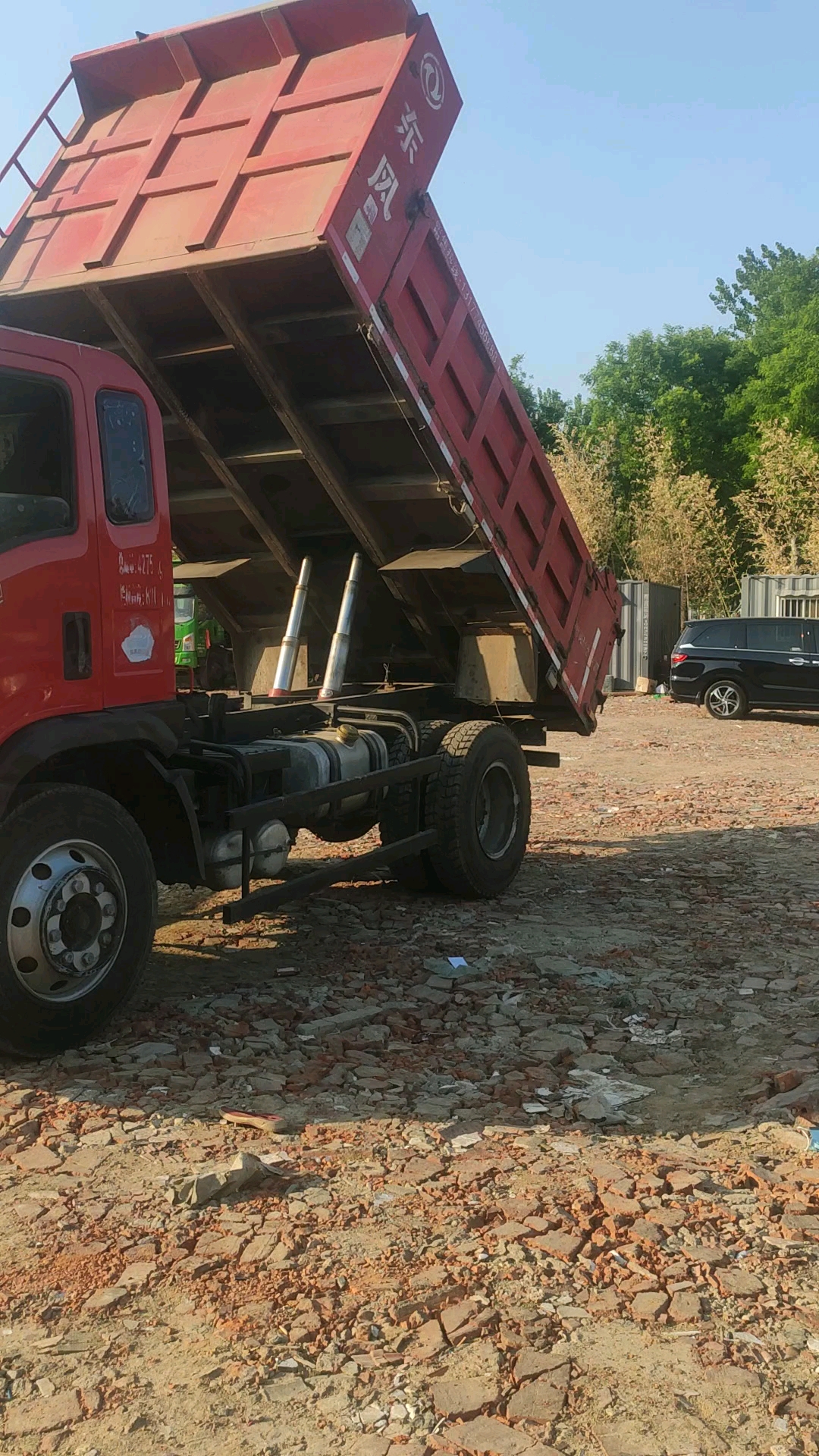 二手自卸车工程车东风御虎蓝牌翻斗自卸车玉柴发动机