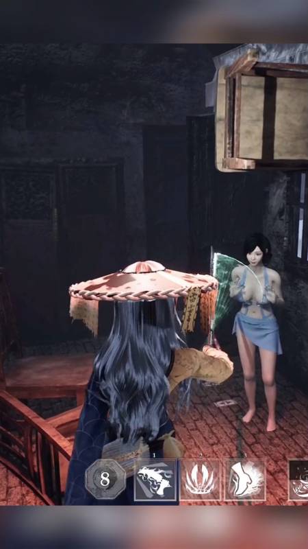 探灵笔记#小姐姐蹲着躲苗祖被发现了-全民小视频