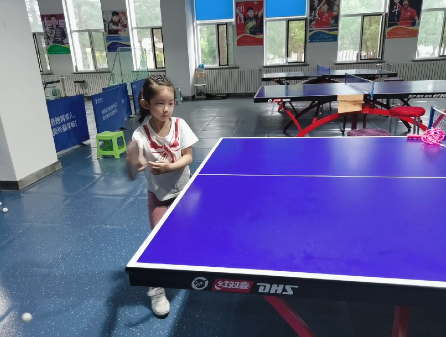 加油宝贝江北三中体育馆松原众心乒乓球你宝妹