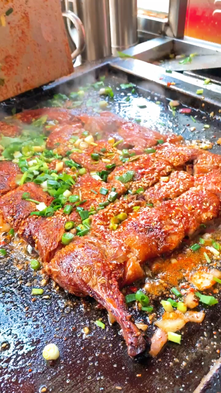 铁板烤鸭培训#铁板烤鸭,你有吃过吗?