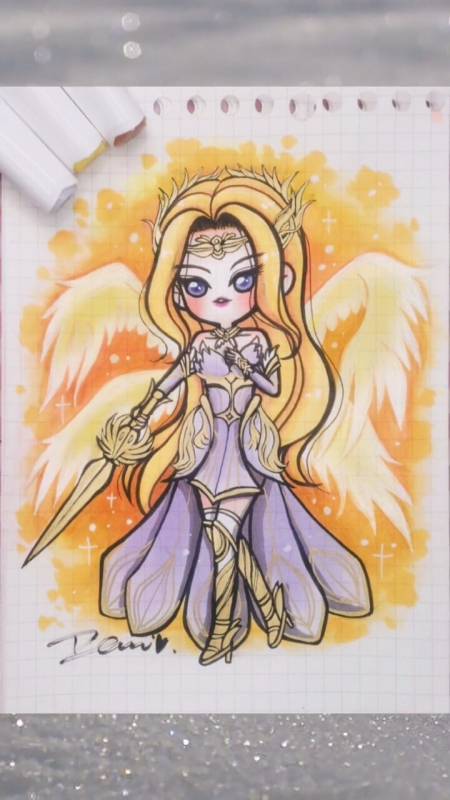 绘画#"我的真名是是千仞雪!"-度小视