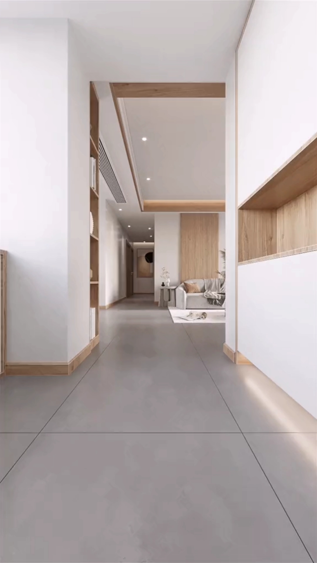 原木定制#全屋定制白色与木色搭配,清新素雅