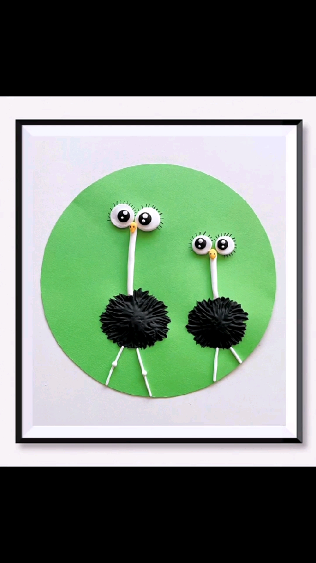 手工制作#适合孩子做的粘土手工【鸵鸟】简单有趣.快带孩子试试吧