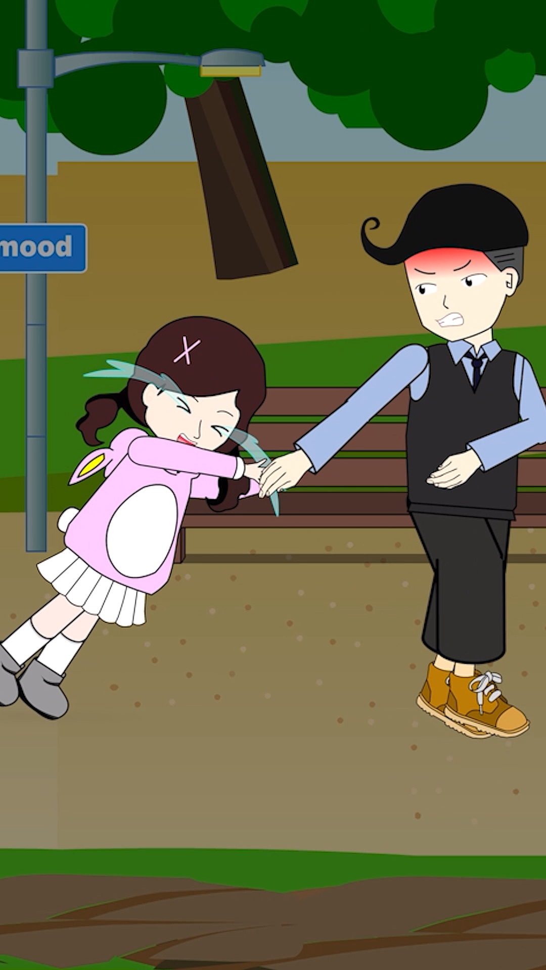 动漫#肥肥遇到了人贩子?