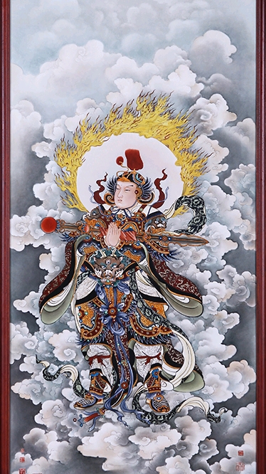 夏荆山先生佛像艺术瓷板画,精美庄严,每件都是精品-度小视