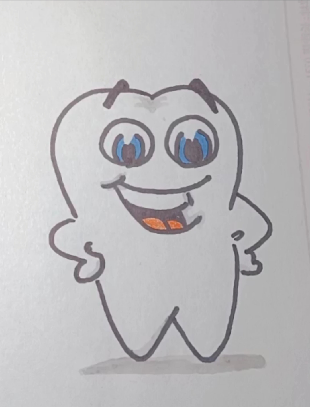 简笔画#爱护牙齿人人有责喔!