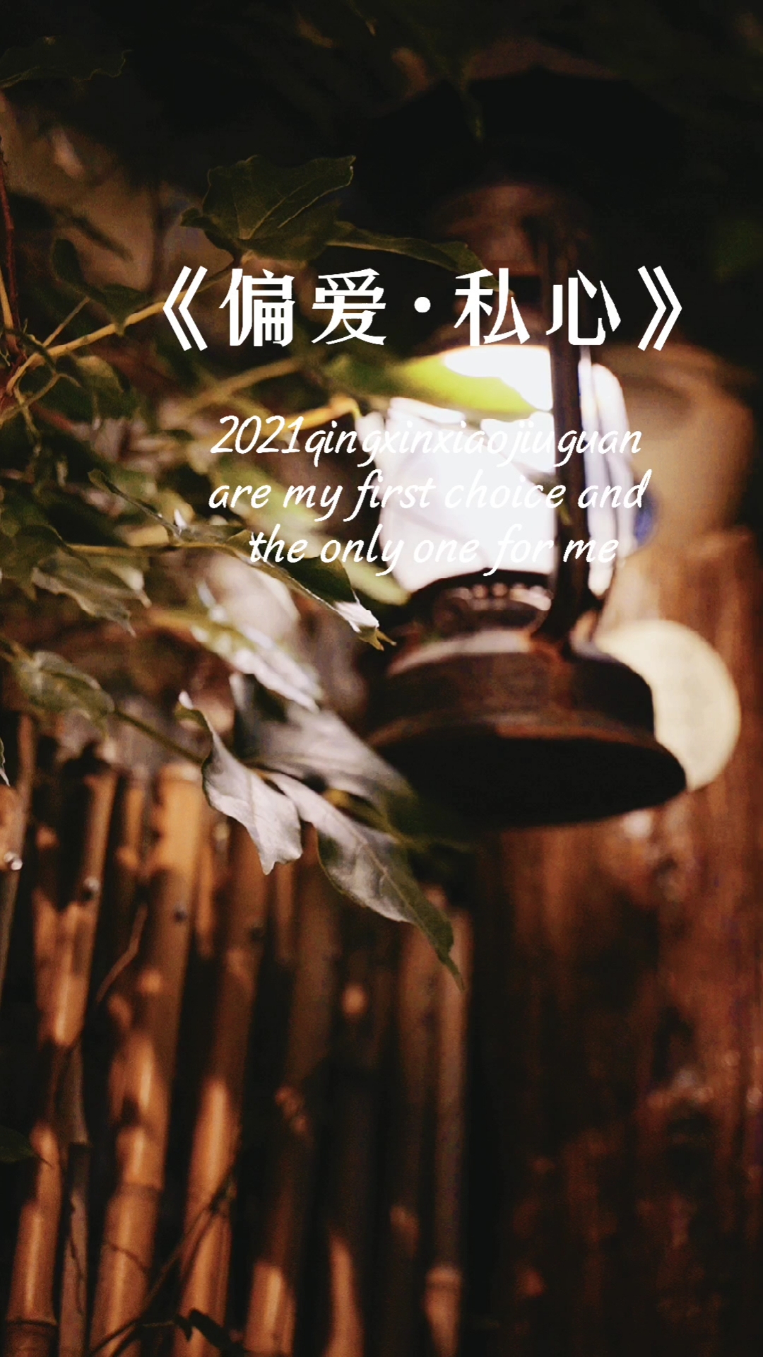 扎心情感语录#你是我明目张胆的偏爱,是我众所周知的私心.