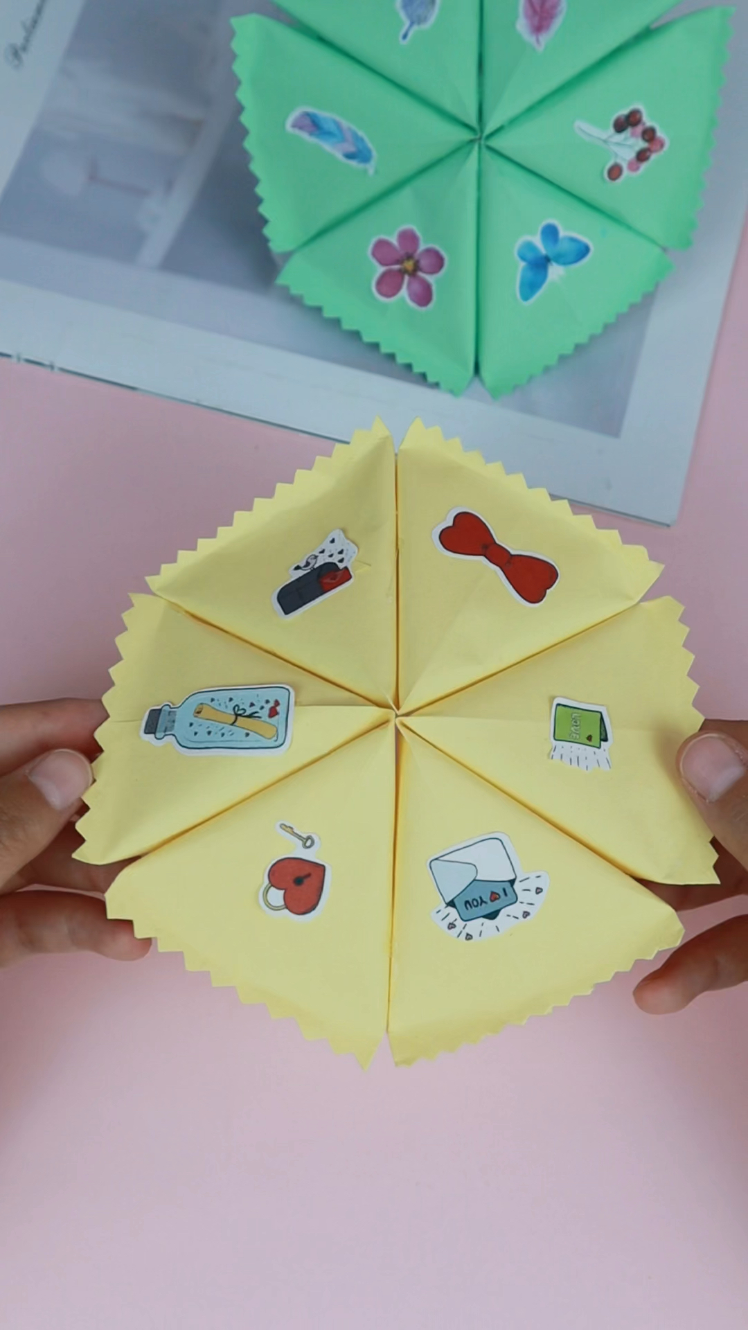 #手工折纸#手工折纸,一看就会的花朵盲盒