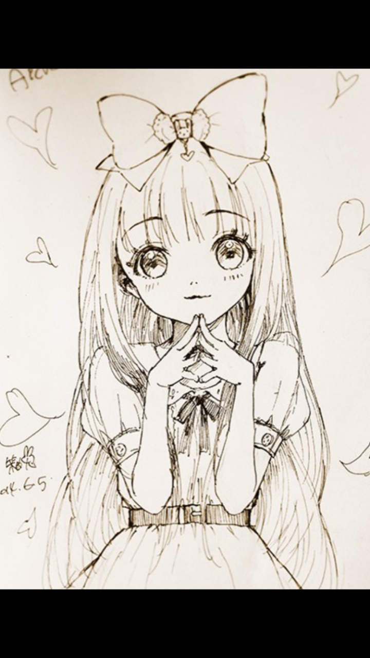 素描绘画#我的小可爱