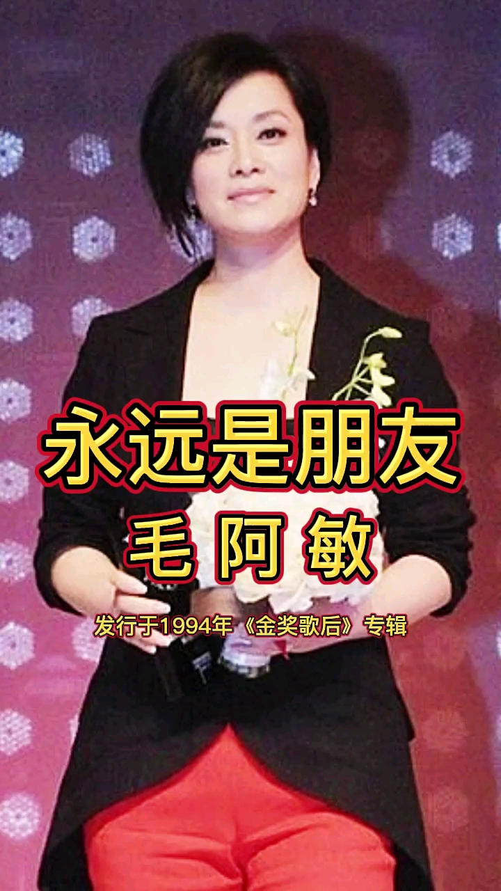 结识新朋友不忘老朋友让我们永远是朋友毛阿敏