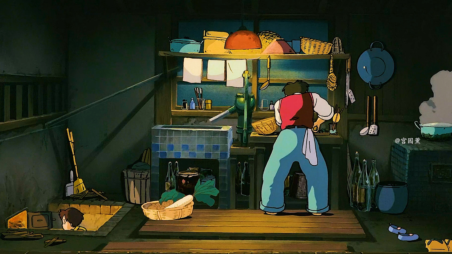 动漫#宫崎骏的夏天太治愈了,连夜晚都是温柔的.