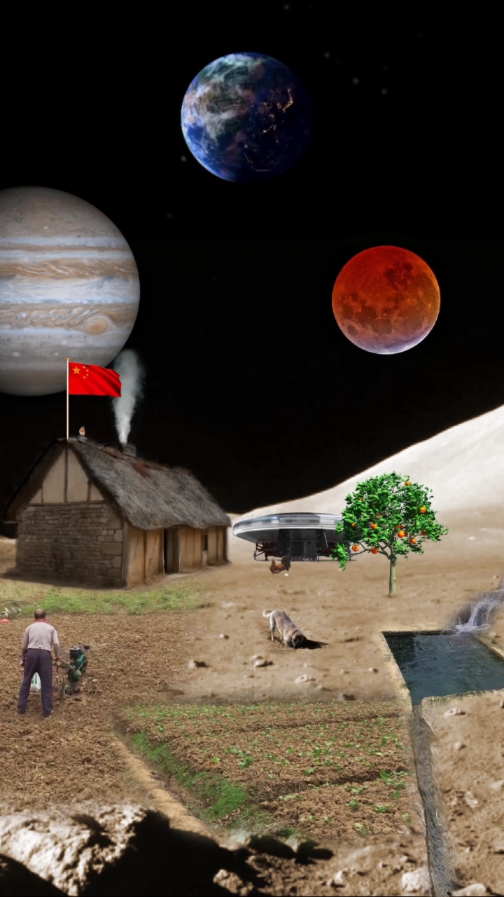 我要上热门#在月球上上的生活