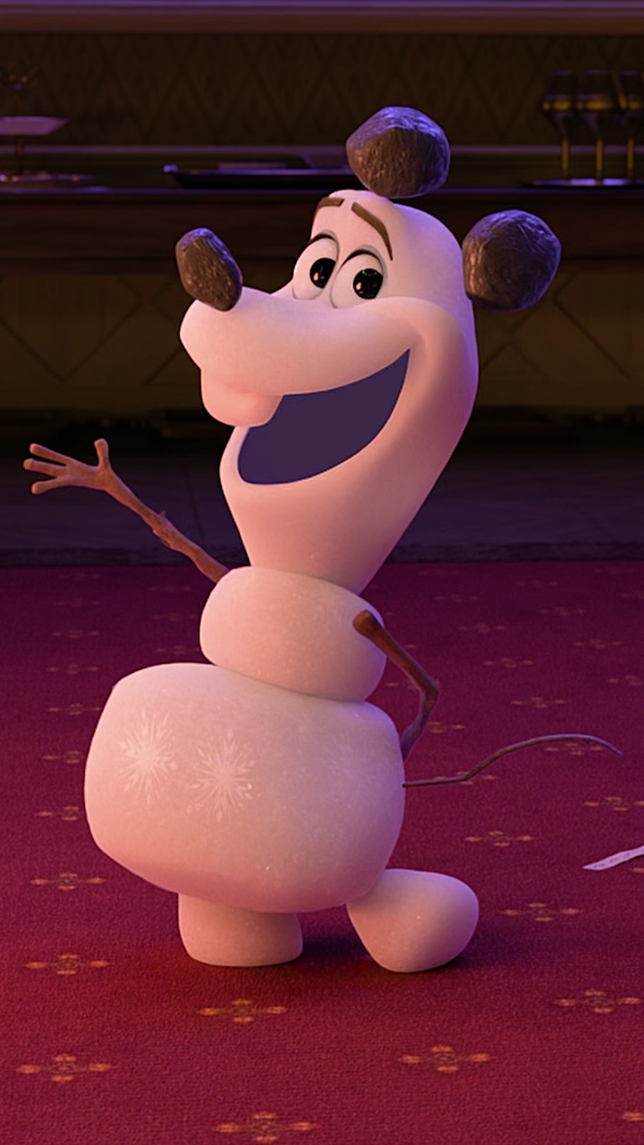 冰雪奇缘#发现雪宝小可爱一只