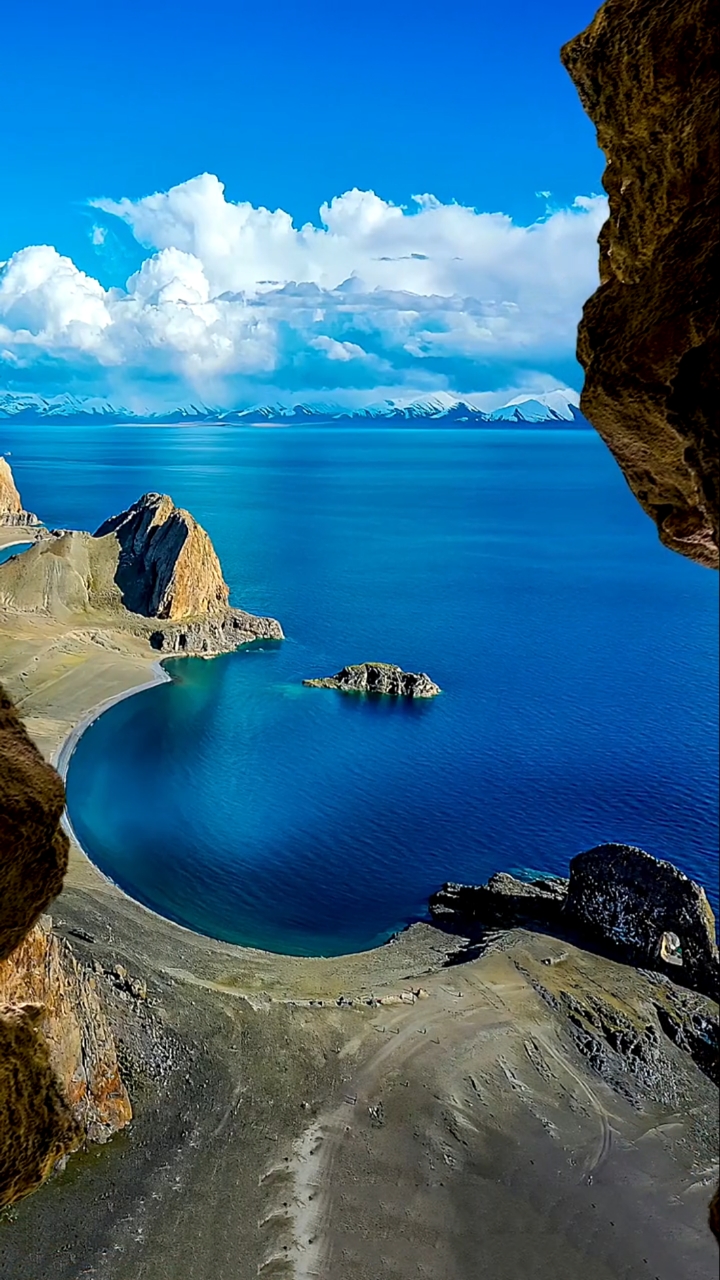 西藏纳木错圣象天门湖,人生必去的净土,因为那里能净化你一切过往的