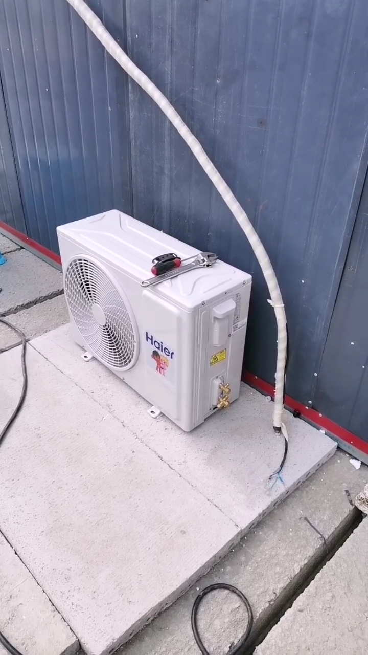 乡村生活#变频空调安装教程,抽空经验分享.