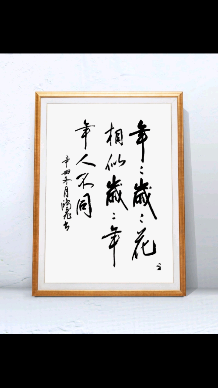 年年岁岁花相似,岁岁年年人不同