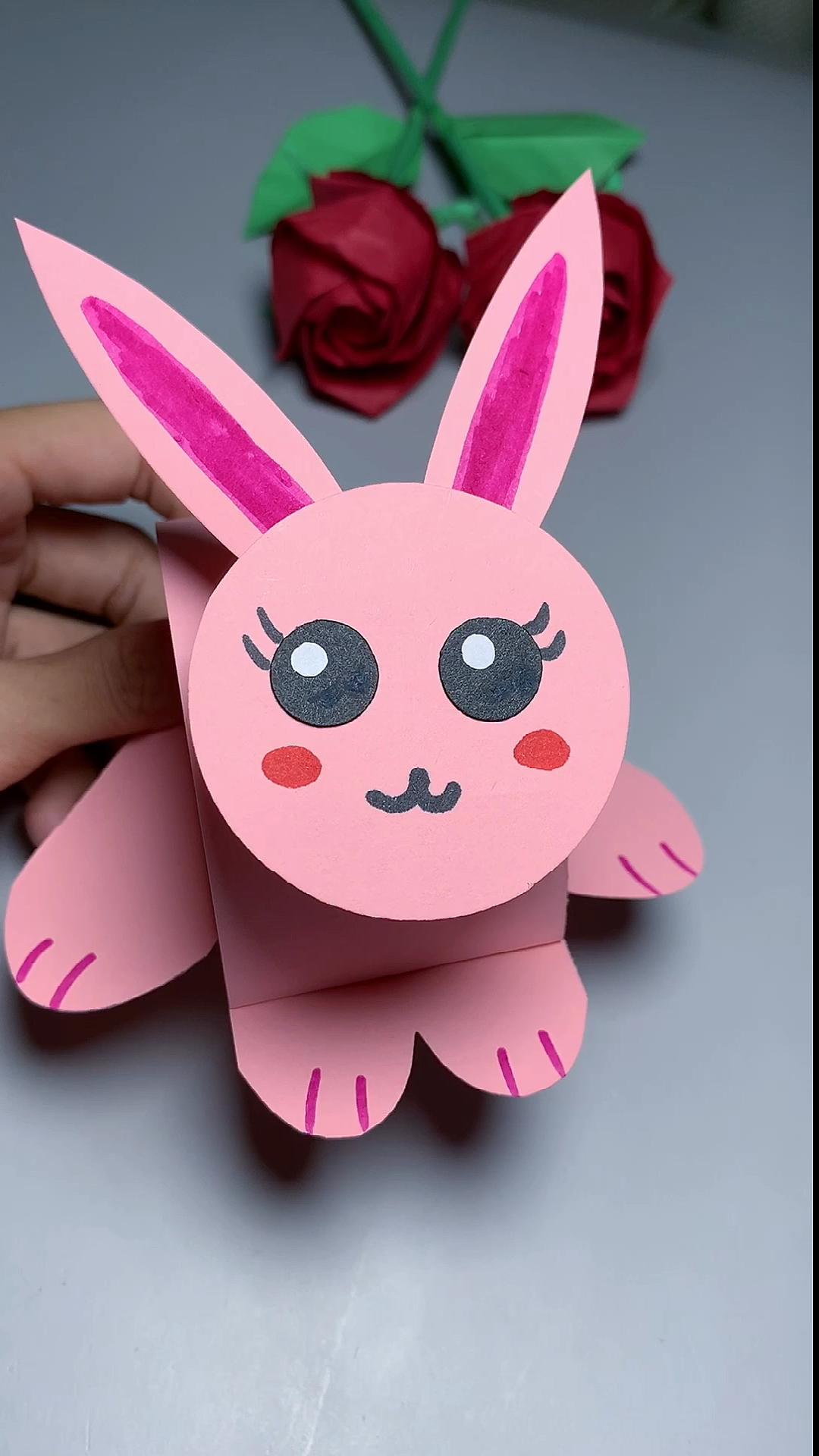 幼儿园手工简单好看的小兔子幼儿园创意手工