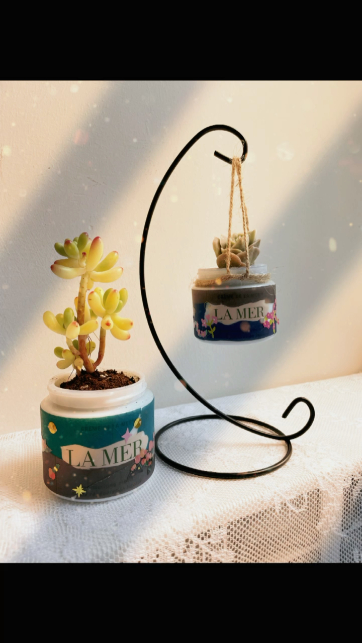 创意手工diy#化妆品空瓶废物利用变废为宝-度小视