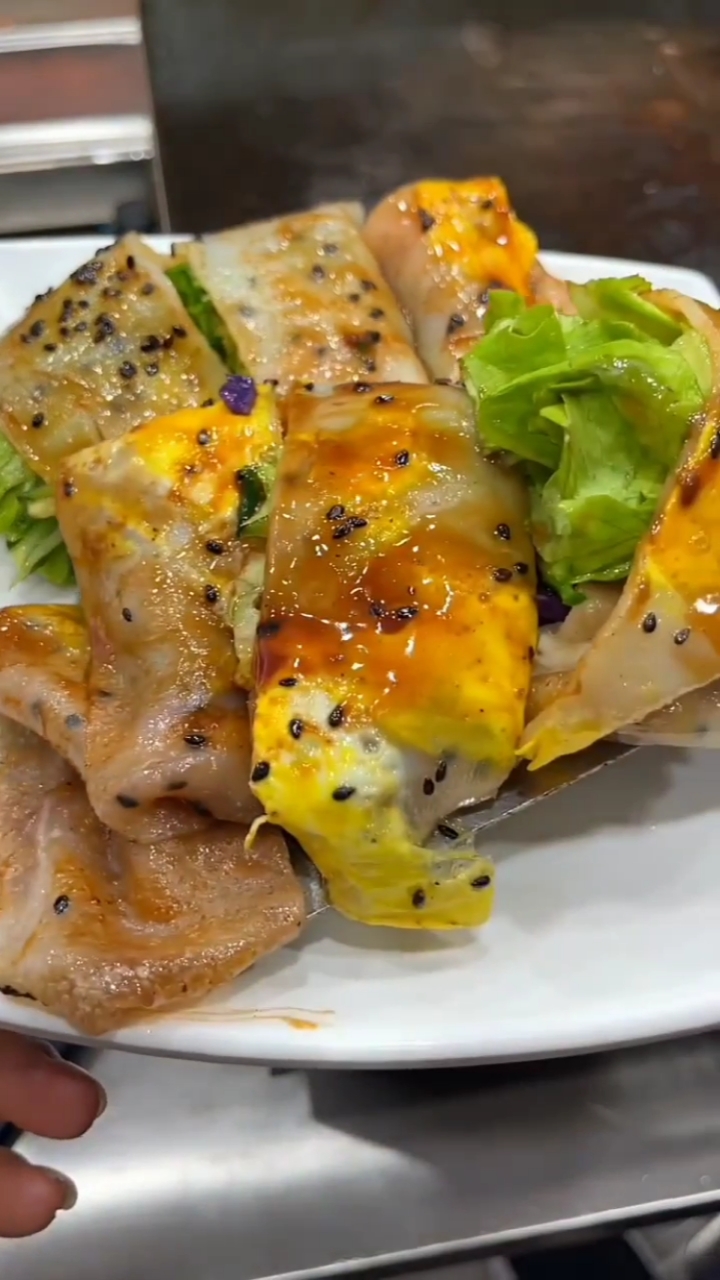 美食#铁板凉皮第一次吃