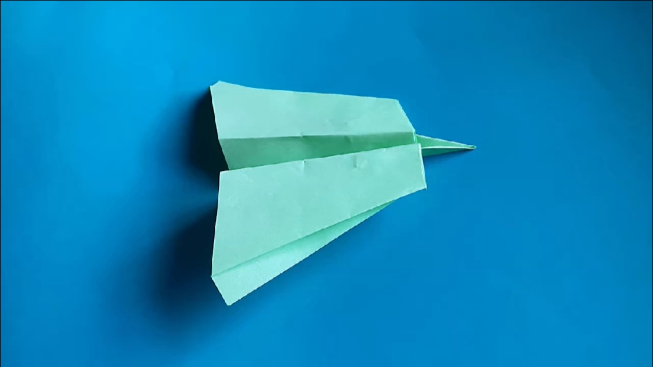 折纸#折纸翠鸟纸飞机教程