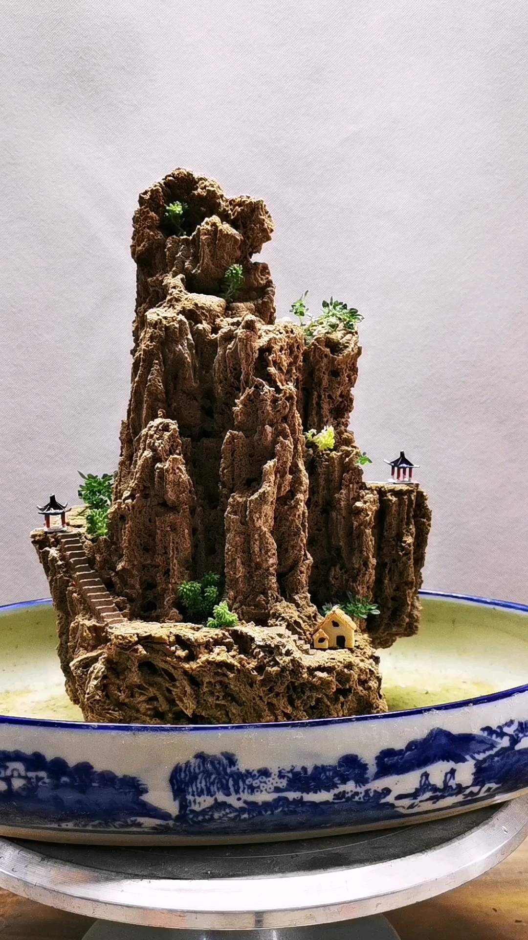 吸水石假山盆景新作欣赏三十