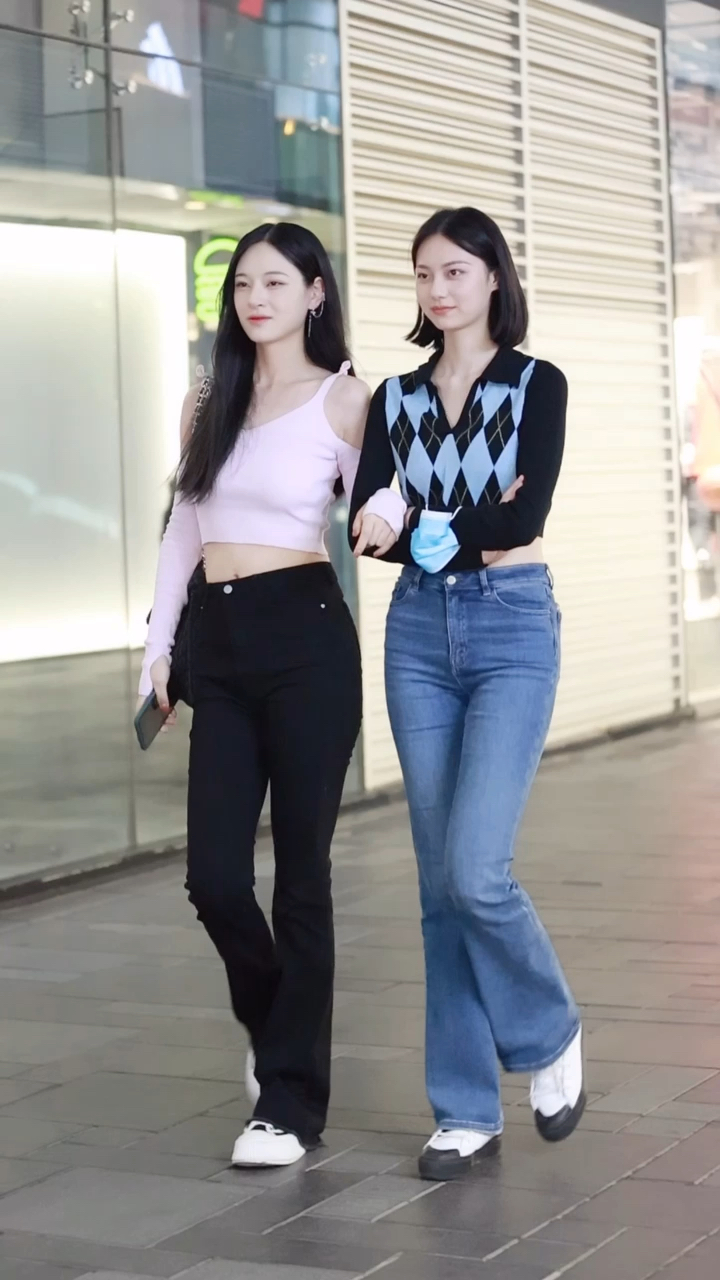 街拍穿搭#分享模特闺蜜穿搭