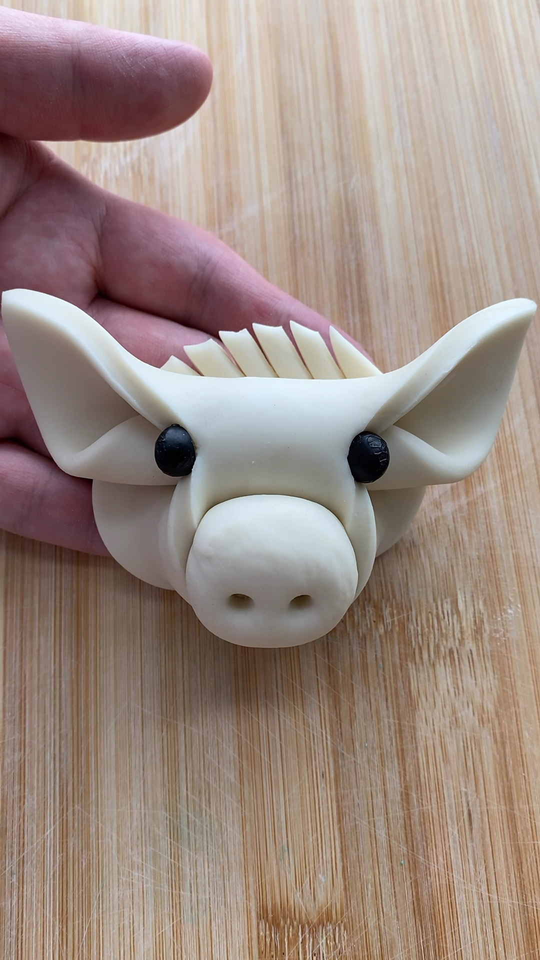 花样面点#简单漂亮猪头馒头,你学会了吗?-度小视