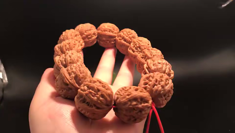 文玩核桃#野生小麻核桃手串