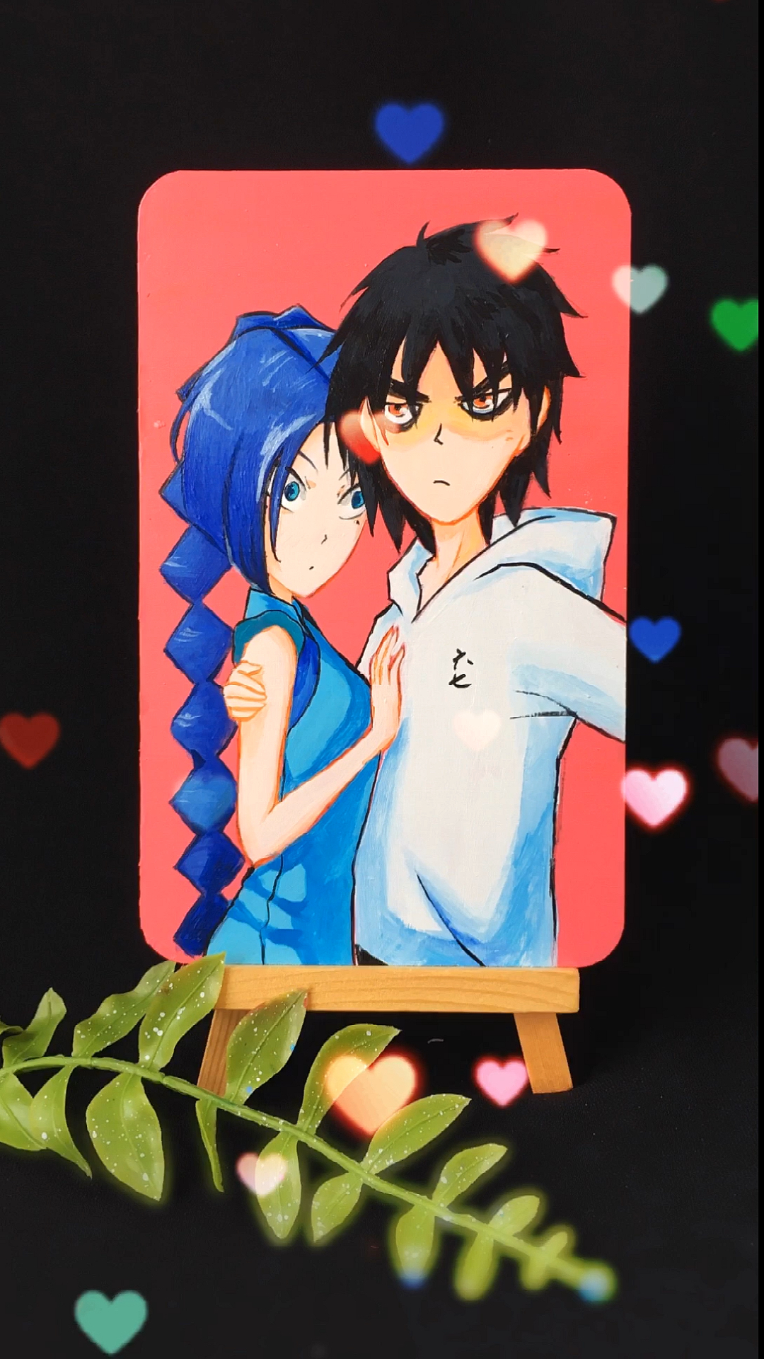 画画梅花十三和伍六七其实很容易画像我先这样画再那样画最后不就画好