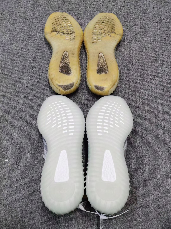 椰子350鞋底磨损老化无法再穿了,重新更换鞋底像新买的一样.