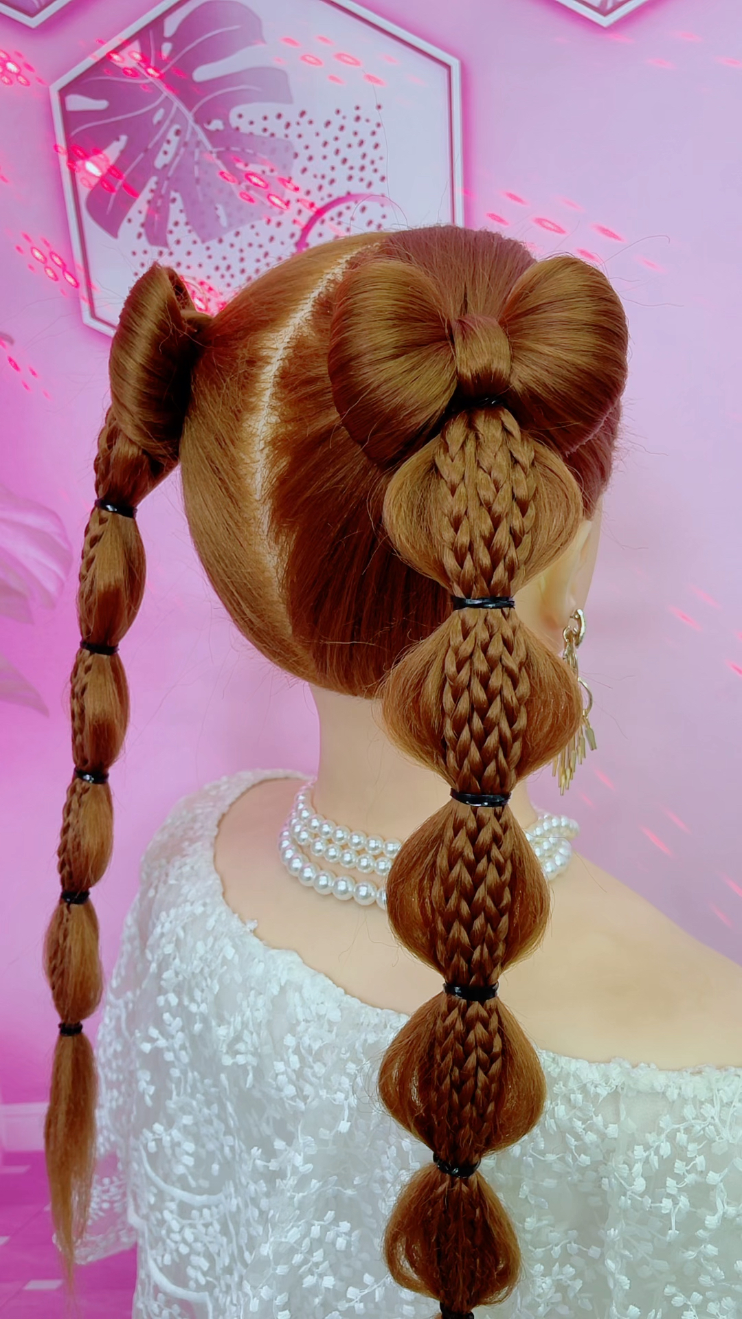 元旦节扎俏皮可爱灯笼辫