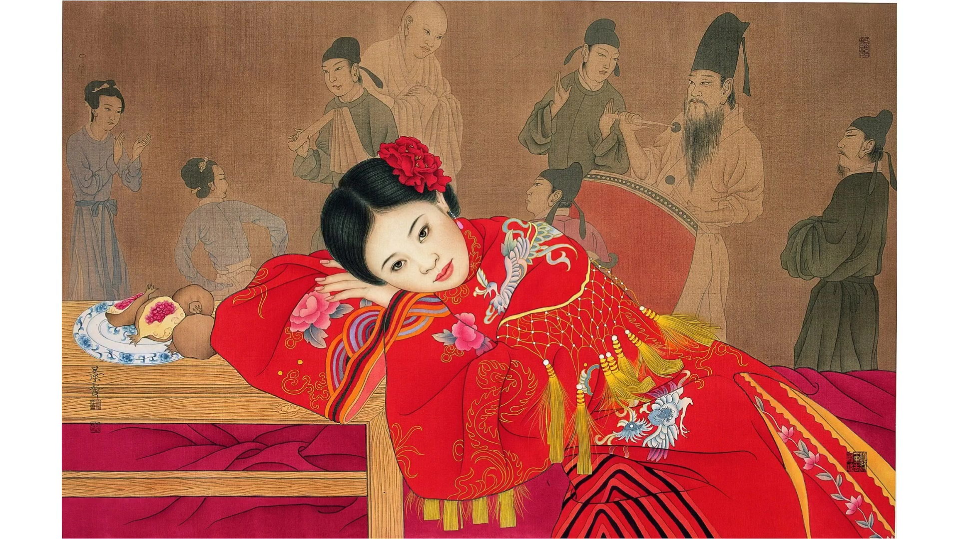 艺惠藏#崔景哲工笔画作品赏析