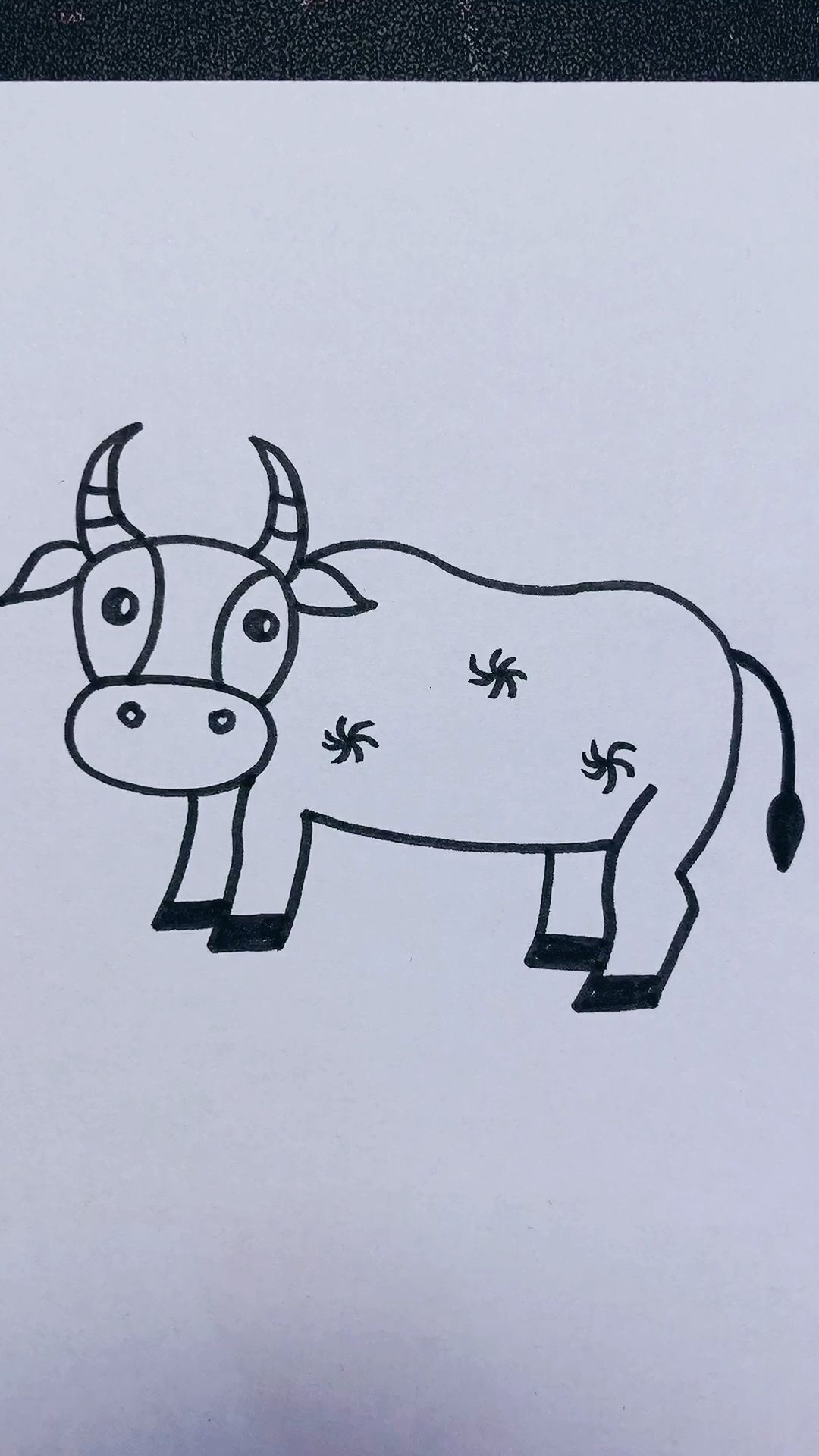简笔画#简笔画牛