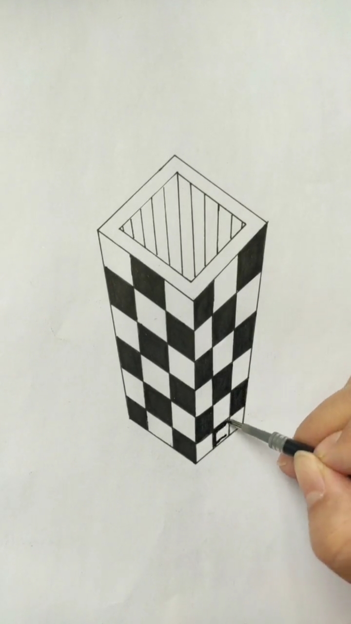 我要上热门简单立体画教程