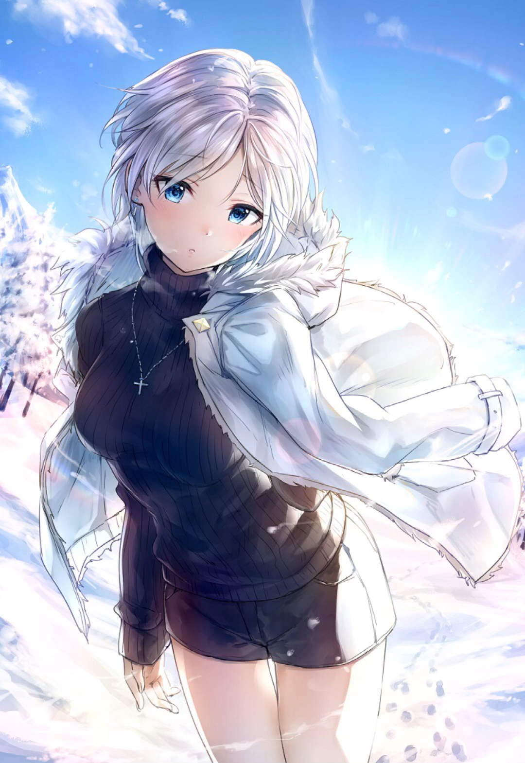 动漫#动漫少女,银发系列壁纸推荐,看上哪个了告诉我!