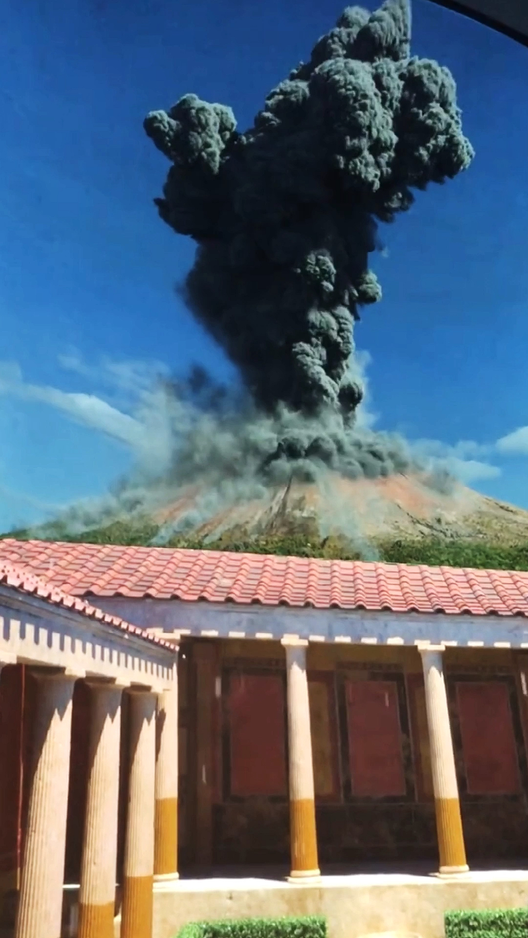 火山爆发意大利维苏威火山被誉为欧洲最危险火山