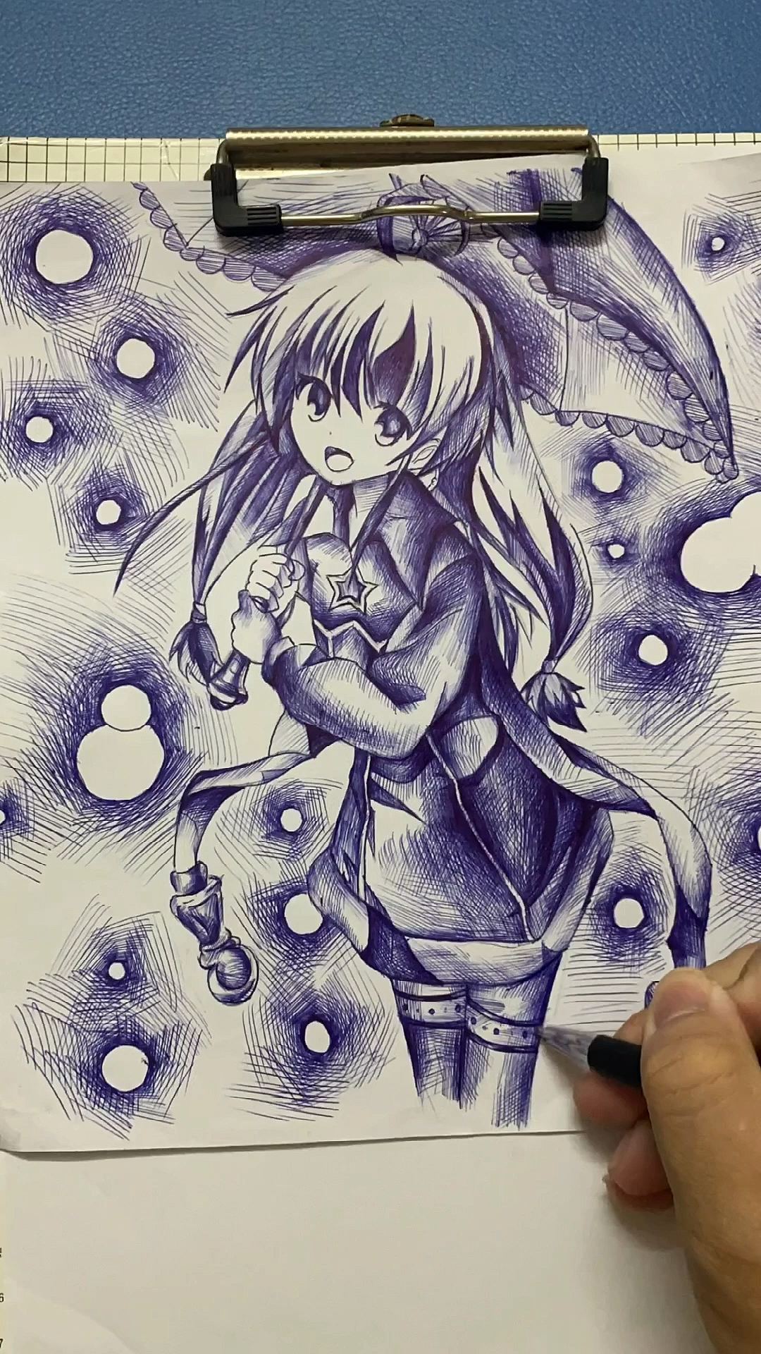 我要上热门#粉丝朋友们想看我画圆珠笔动漫