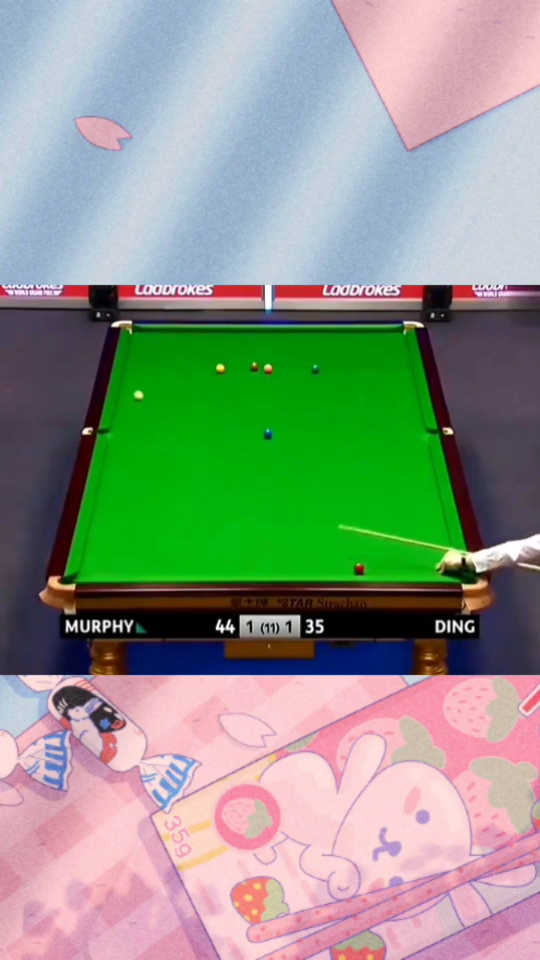 台球#斯诺克大师赛中的精彩低杆长台走位