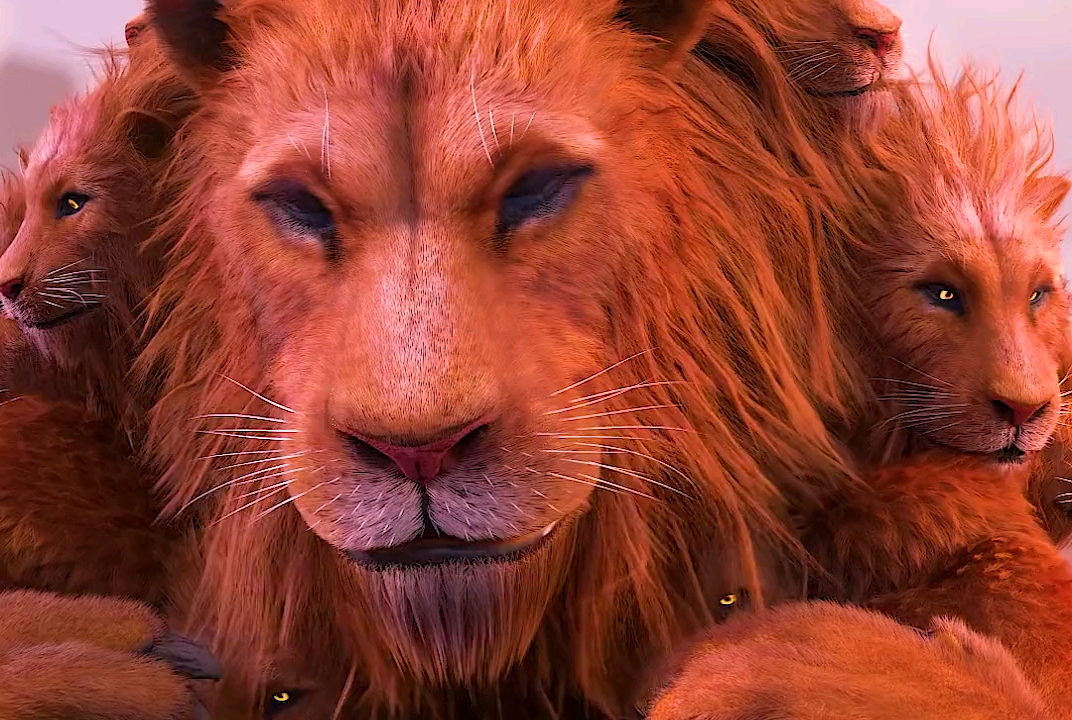 好萌的九头狮,该狠狠该怂怂