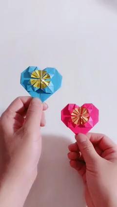手工制作爱心折纸在家就可以做