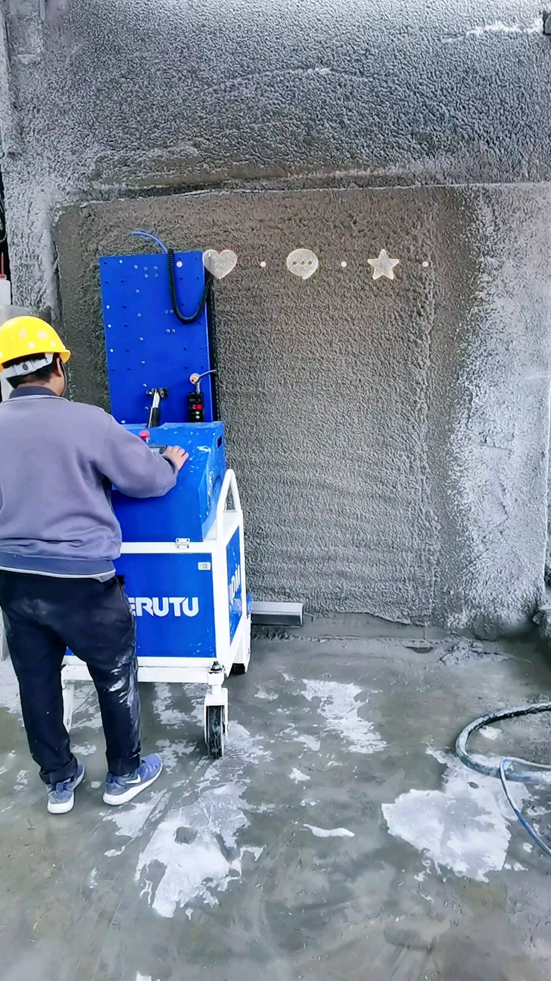 抹墙大师粉墙抹灰机械化施工赚大钱