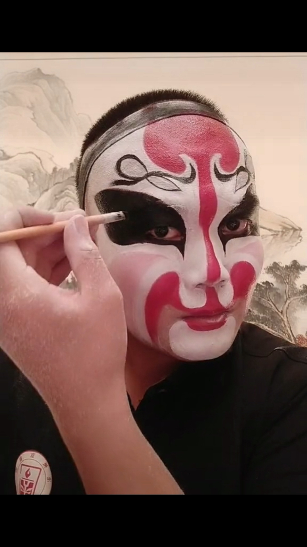 国粹京剧#京剧《穆柯寨》孟良脸谱.希望大家多多支持我们国粹-度小视