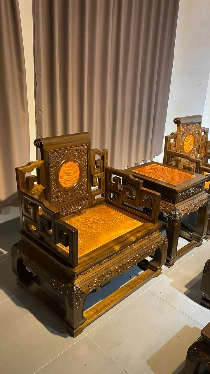 古典红木家具#古典家具金丝楠木沙发,太好看啦
